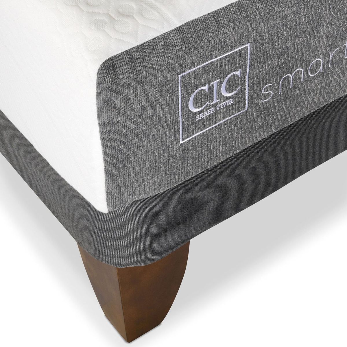 CIC - Cama Europea Smart 2 Plazas + Respaldo Cic