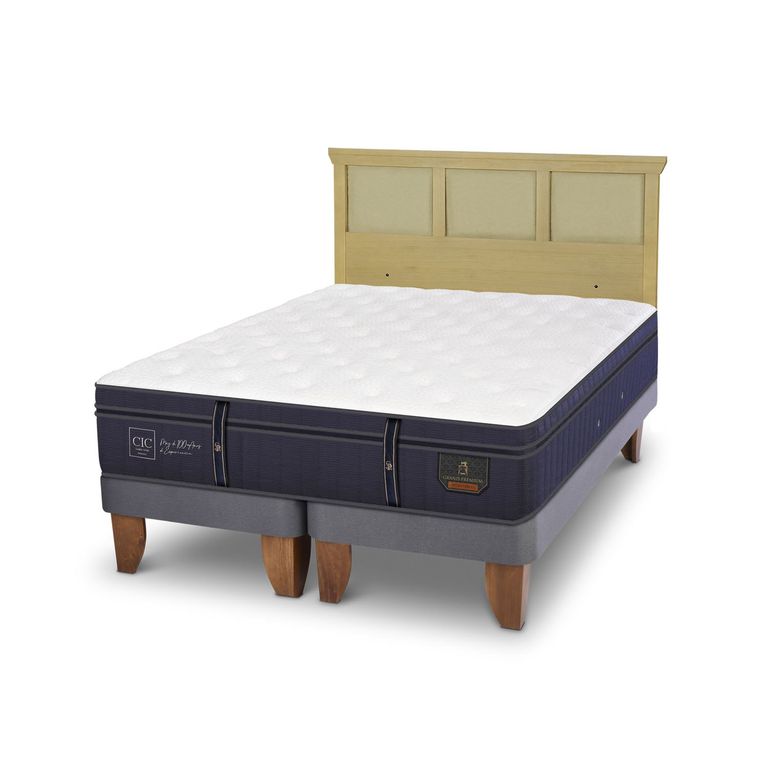 CIC Cama Europea G Premium 2 Plazas + Respaldo