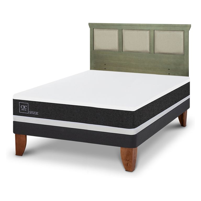 CIC Cama Europea Ortopedic 2 Plazas + Respaldo