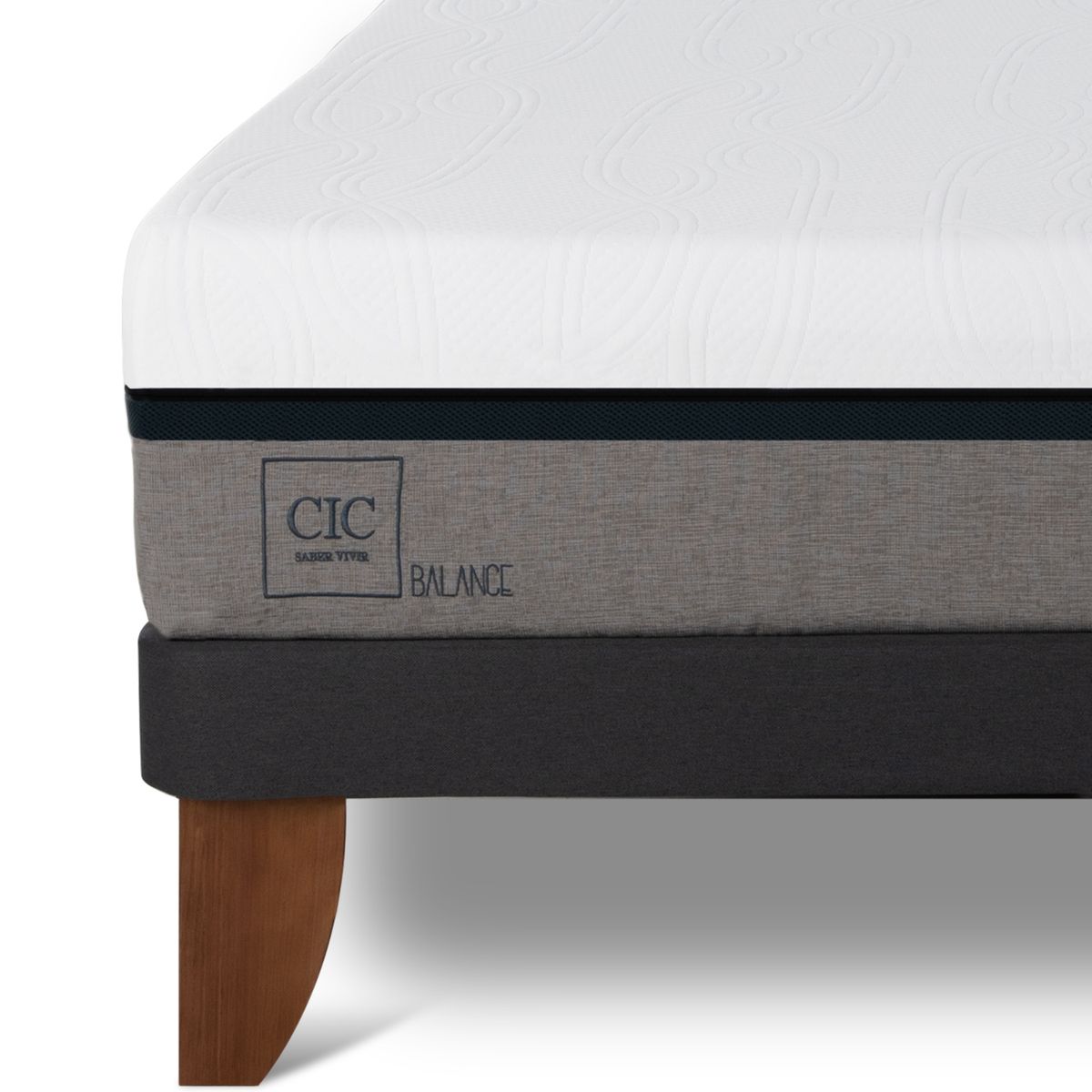 CIC - Cama Europea Balance 2 Plazas + Respaldo Cic