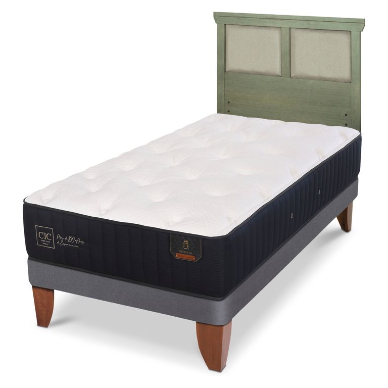 CIC Cama Europea Premium 1.5 Plazas + Respaldo