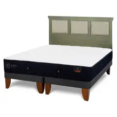 CIC - Cama Europea Premium 2 Plazas + Respaldo
