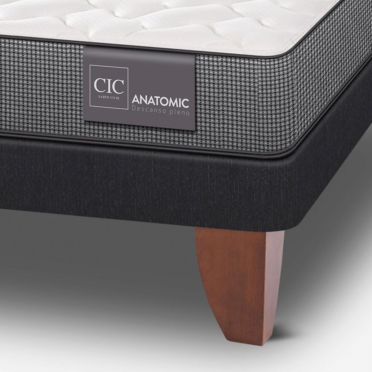 CIC - Cama Europea Anatomic 1.5 Plazas + Respaldo Cic