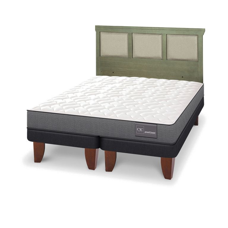 CIC Cama Europea Anatomic 2 Plazas + Respaldo