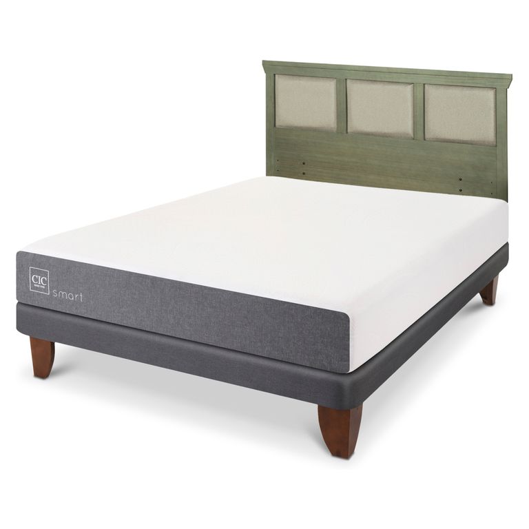 CIC Cama Europea Smart 2 Plazas + Respaldo