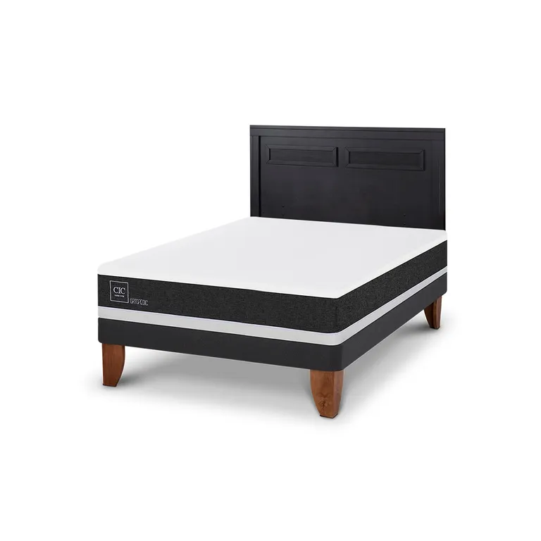 CIC Cama Europea Ortopedic 2 Plazas + Respaldo