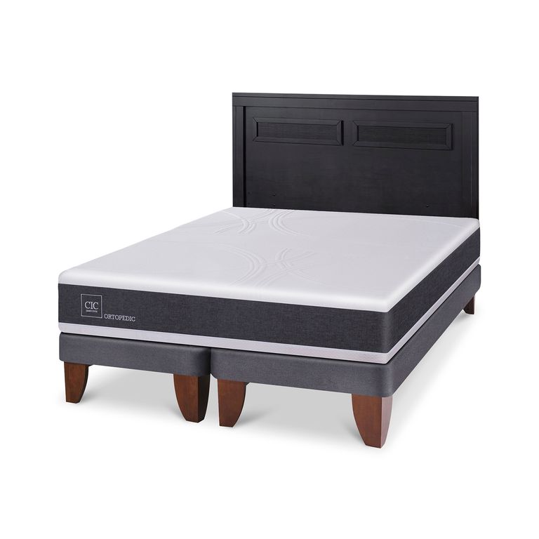 CIC Cama Europea Ortopedic 2 Plazas + Respaldo