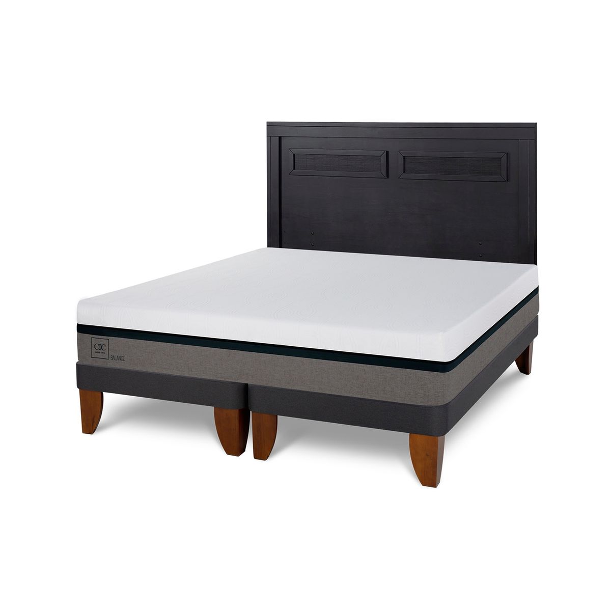 CIC - Cama Europea Balance 2 Plazas + Respaldo Cic