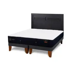 CIC - Cama Europea Premium 2 Plazas + Respaldo