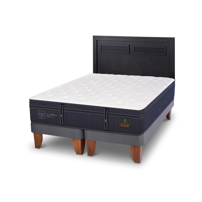 CIC - Cama Europea G Premium 2 Plazas + Respaldo Cic