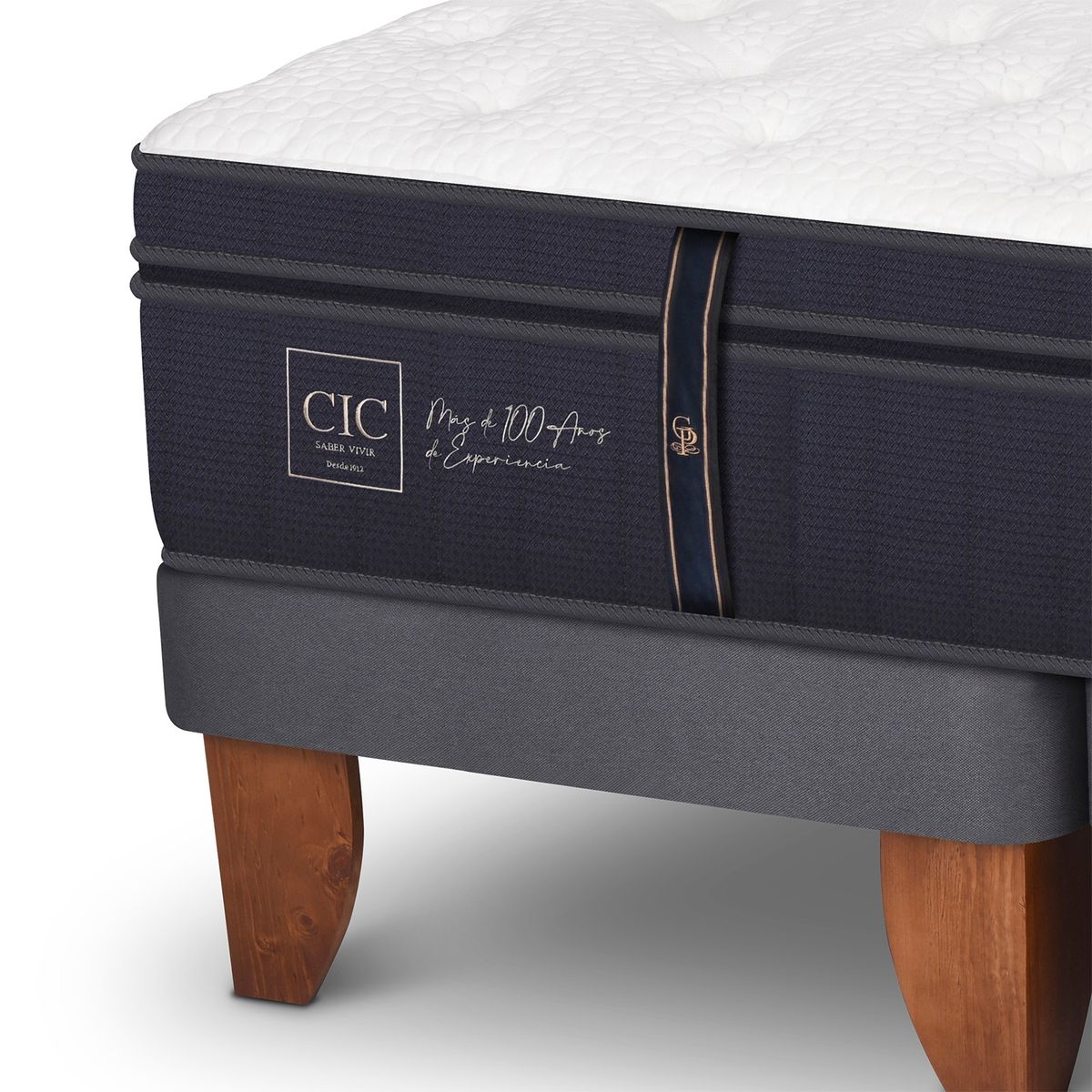 CIC - Cama Europea G Premium 2 Plazas + Respaldo Cic