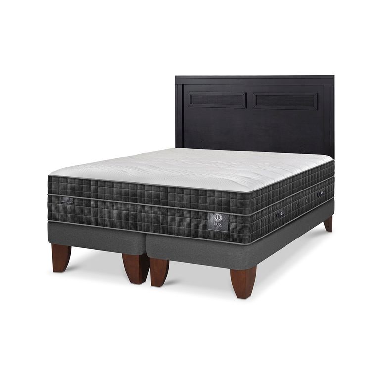 CIC Cama Europea Lux 2 Plazas + Respaldo