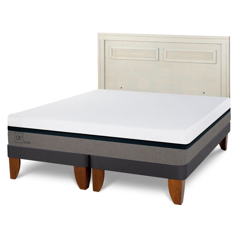 CIC Cama Europea Balance 2 Plazas + Respaldo