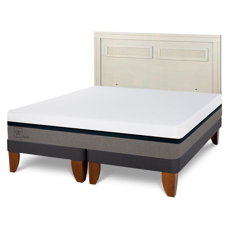 CIC - Cama Europea Balance King + Respaldo Cic