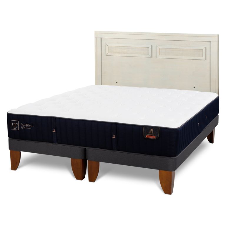 CIC Cama Europea Premium 2 Plazas + Respaldo
