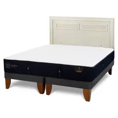 CIC - Cama Europea Premium 2 Plazas + Respaldo