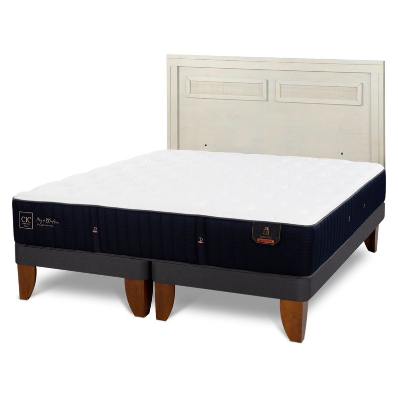 CIC - Cama Europea Premium King + Respaldo Cic