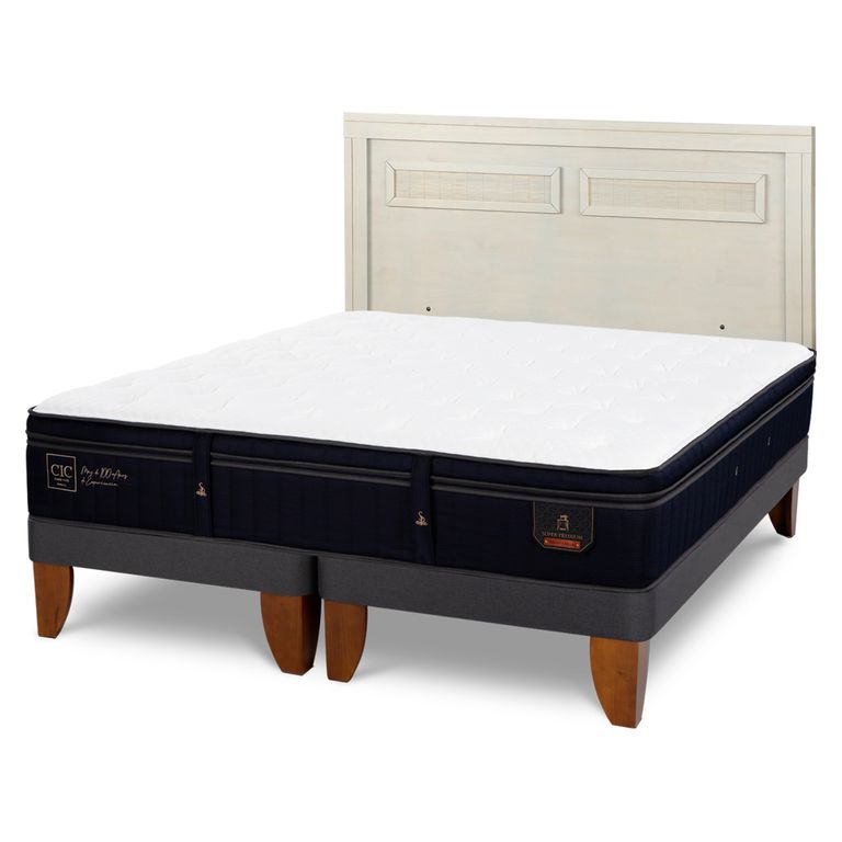 CIC Cama Europea S Premium 2 Plazas + Respaldo