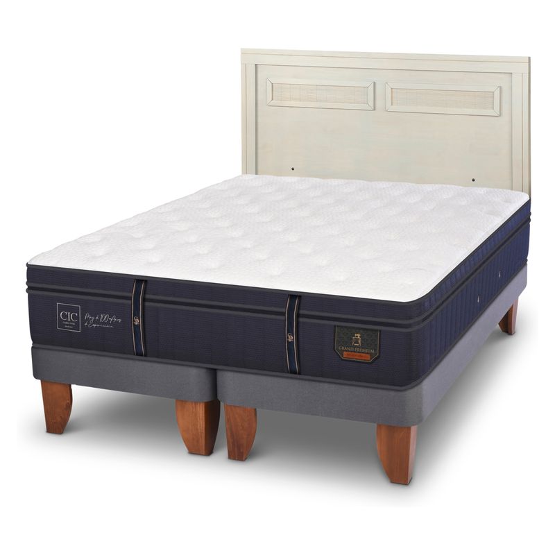 CIC - Cama Europea G Premium King + Respaldo Cic