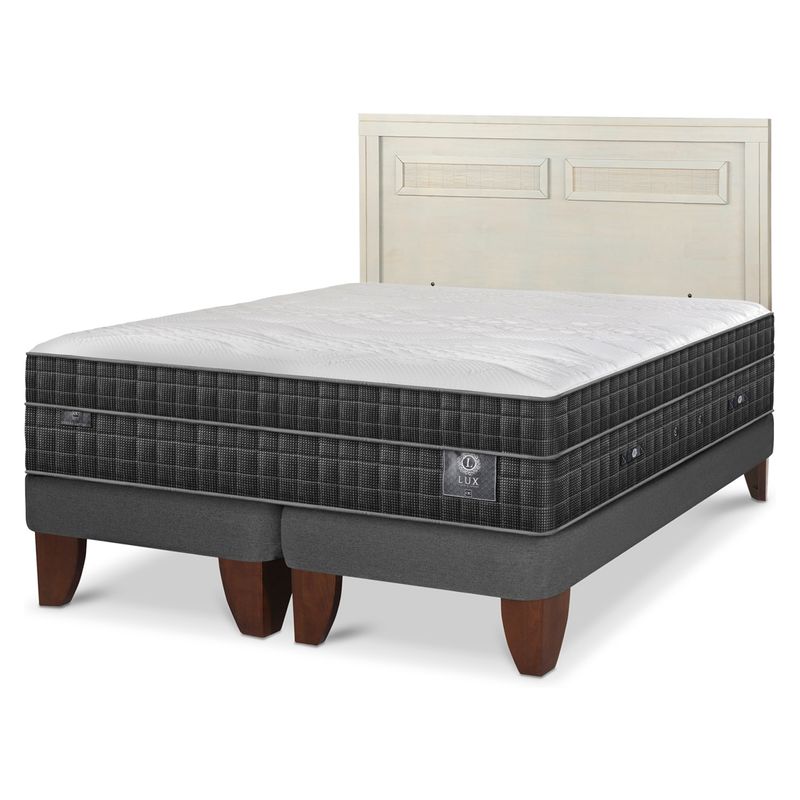 CIC - Cama Europea Lux 2 Plazas + Respaldo Cic
