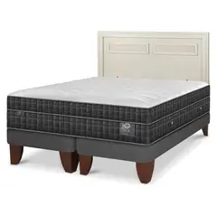 CIC - Cama Europea Lux 2 Plazas + Respaldo