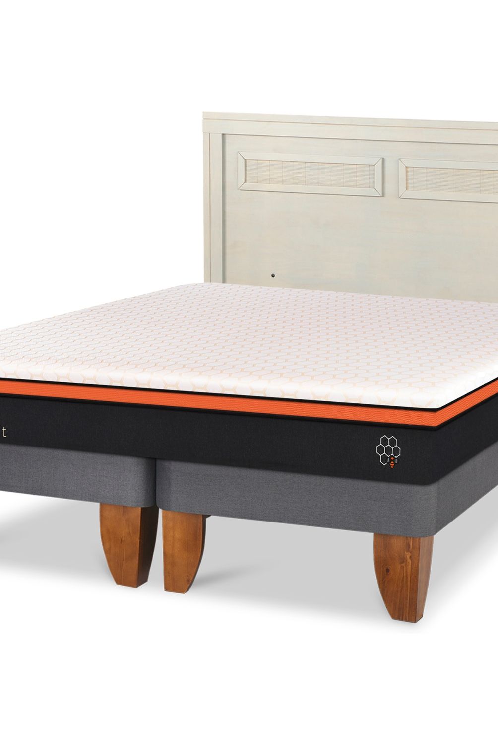 CIC - Cama Europea Beecomfort 2 Plazas + Respaldo Cic