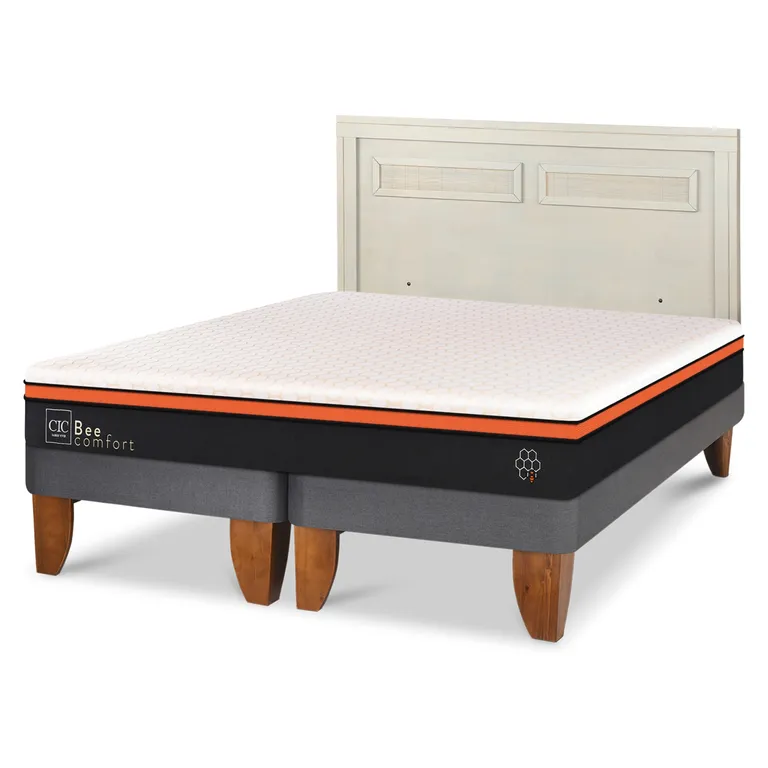 CIC Cama Europea Beecomfort King + Respaldo