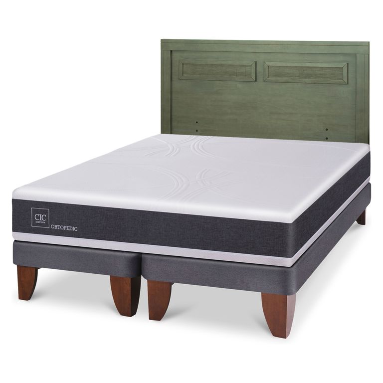 CIC Cama Europea Ortopedic 2 Plazas + Respaldo