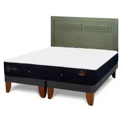 CIC - Cama Europea Premium 2 Plazas + Respaldo