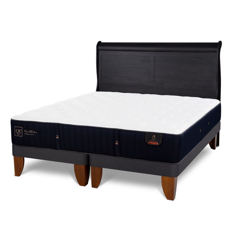 CIC - Cama Europea Premium 2 Plazas + Respaldo Cic