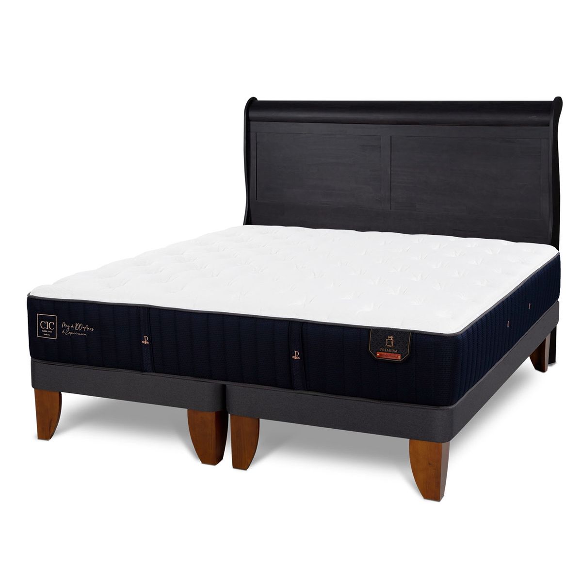 CIC - Cama Europea Premium King + Respaldo Cic
