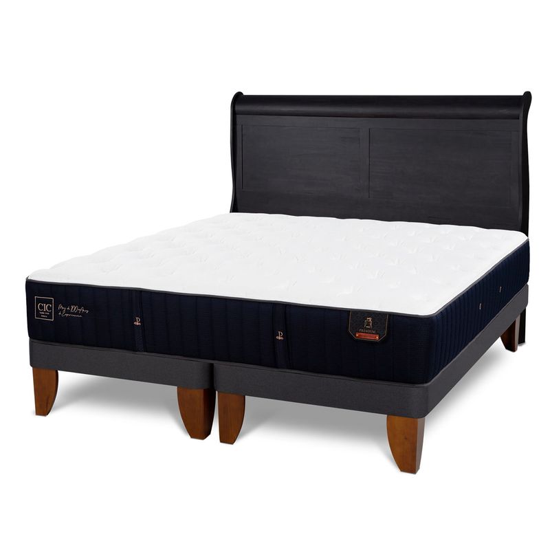 CIC - Cama Europea Premium King + Respaldo Cic