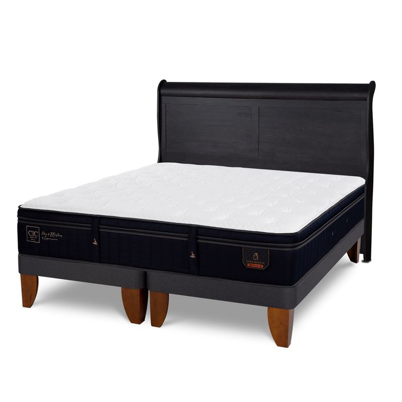 CIC - Cama Europea S Premium 2 Plazas + Respaldo Cic