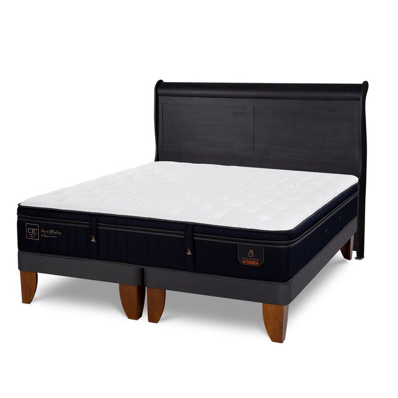 CIC - Cama Europea S Premium King + Respaldo Cic