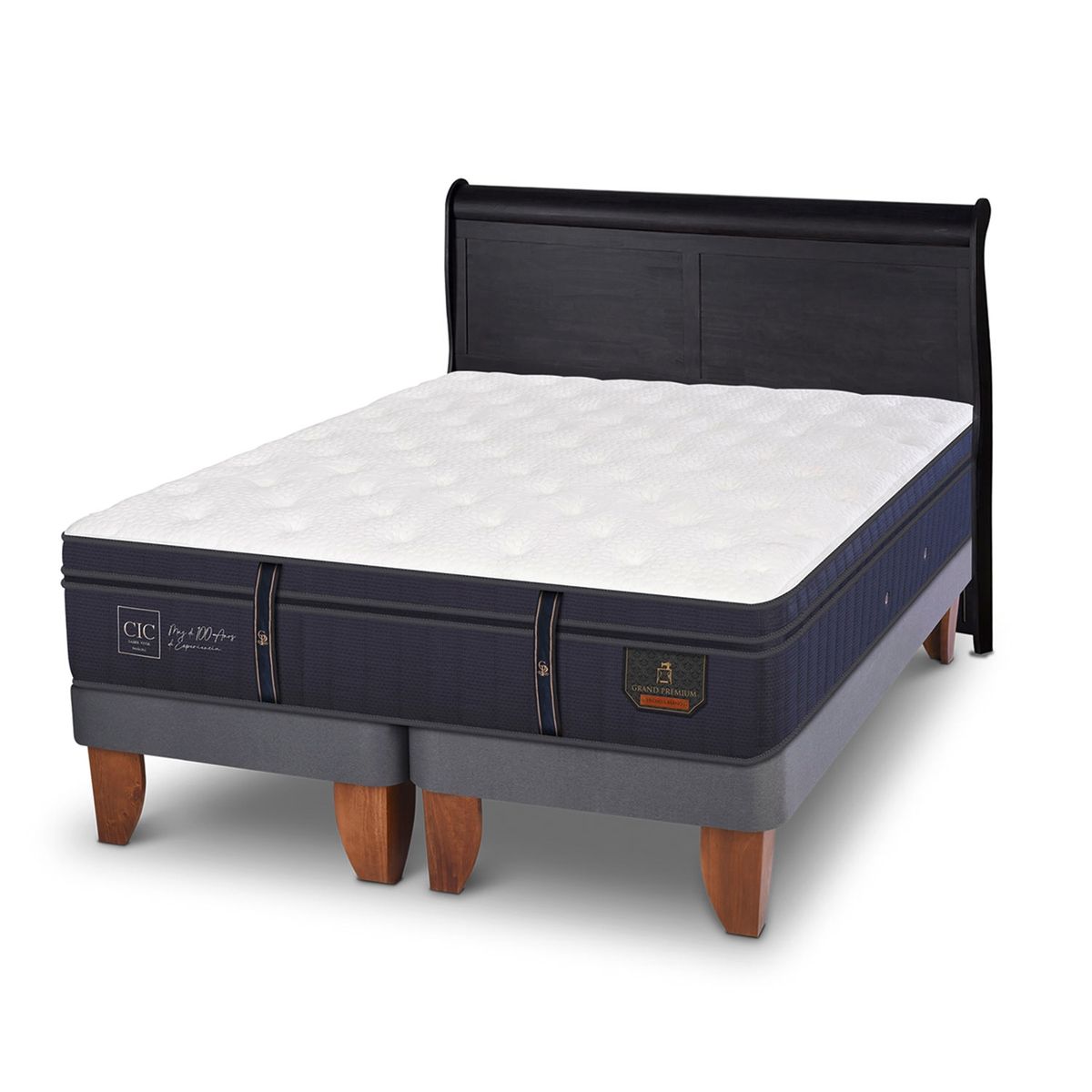 CIC - Cama Europea G Premium 2 Plazas + Respaldo Cic