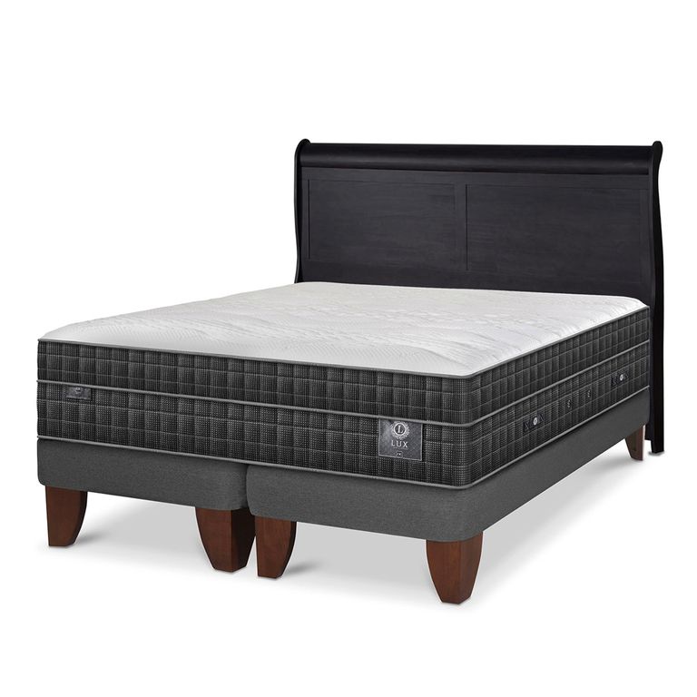 CIC Cama Europea Lux 2 Plazas + Respaldo