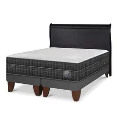 CIC - Cama Europea Lux 2 Plazas + Respaldo