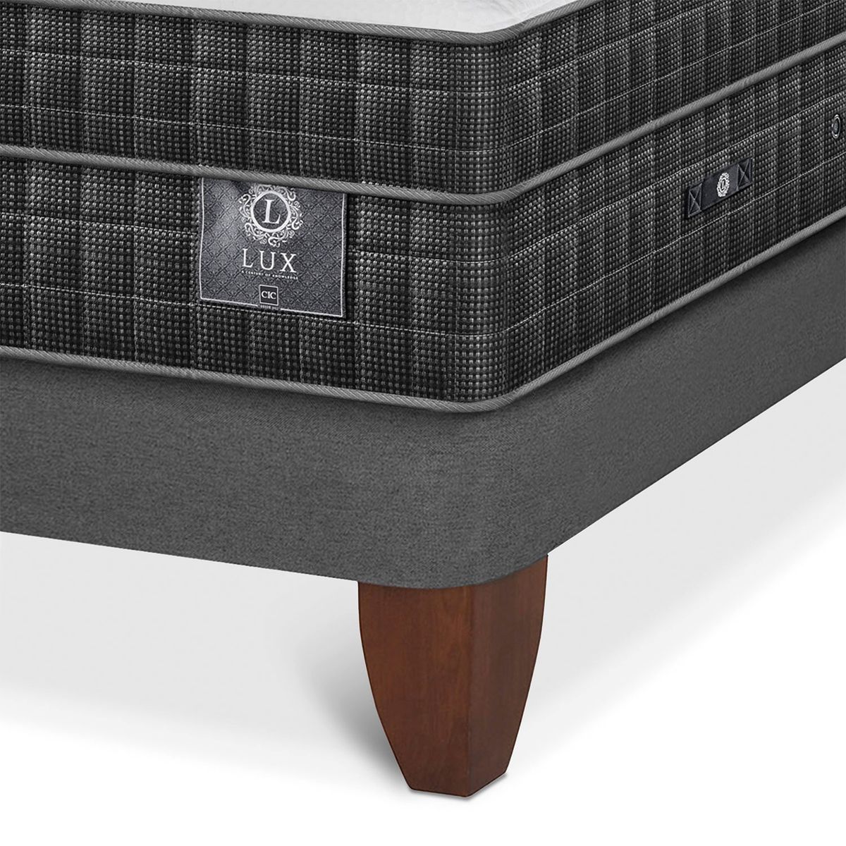 CIC - Cama Europea Lux 2 Plazas + Respaldo Cic