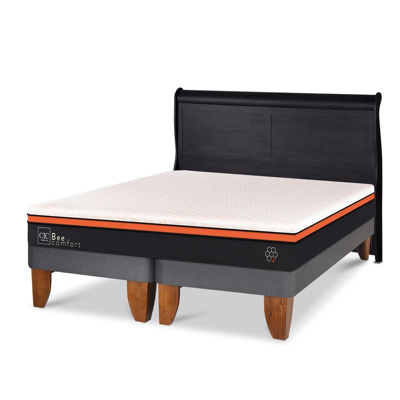 CIC - Cama Europea Beecomfort King + Respaldo Cic