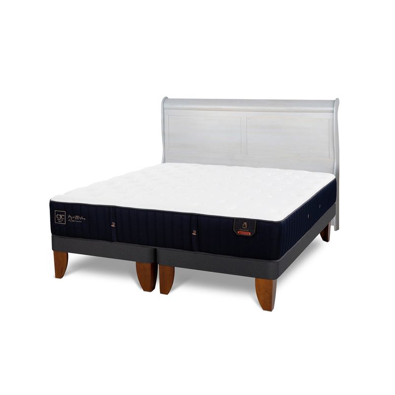 CIC - Cama Europea Premium 2 Plazas + Respaldo Cic