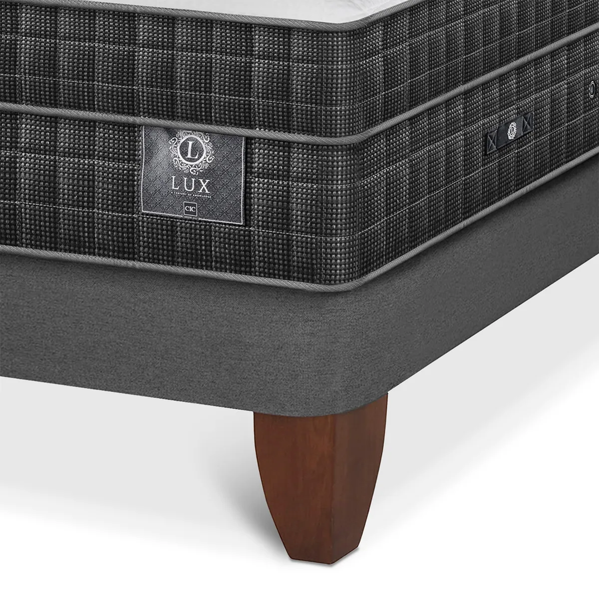 CIC - Cama Europea Lux 2 Plazas + Respaldo Cic