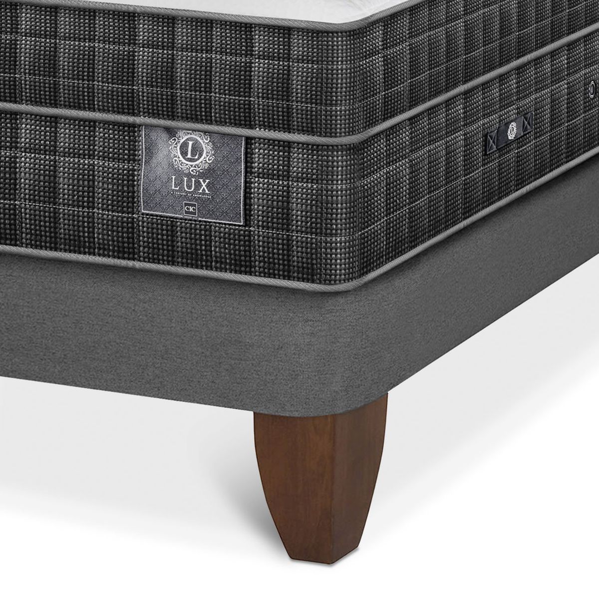 CIC - Cama Europea Lux 2 Plazas + Respaldo Cic