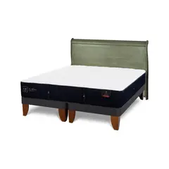CIC - Cama Europea Premium 2 Plazas + Respaldo