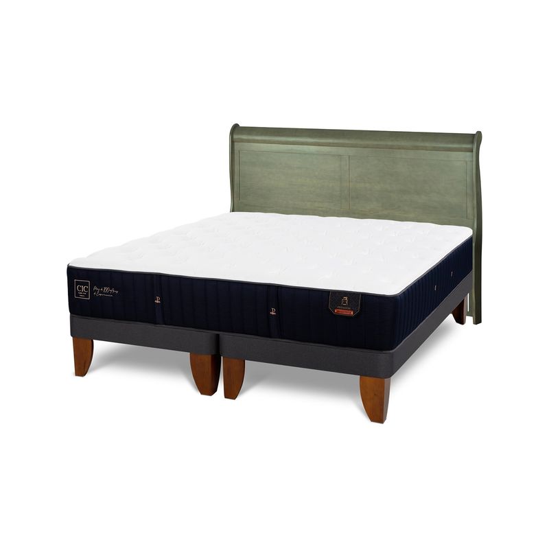 CIC - Cama Europea Premium King + Respaldo Cic