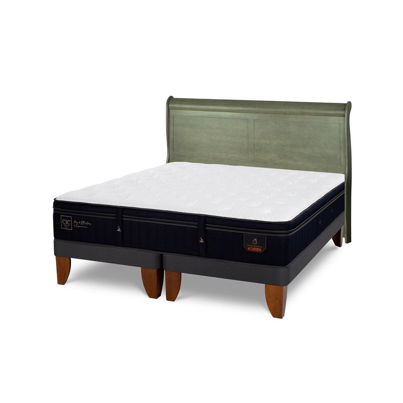 CIC - Cama Europea S Premium King + Respaldo Cic