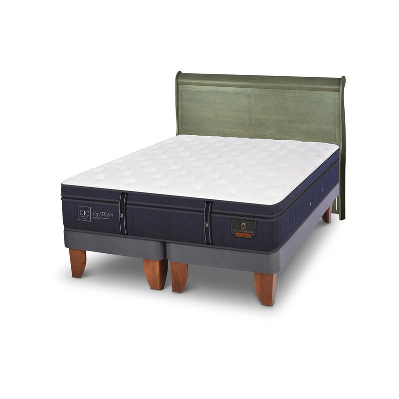 CIC - Cama Europea G Premium King + Respaldo Cic