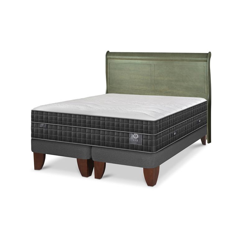 CIC Cama Europea Lux 2 Plazas + Respaldo