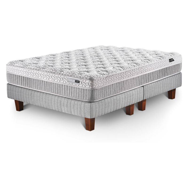 CANNON - Cama Europea Hybrid Cloud King X 2.00Mt Base Dividida Cannon