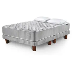 CANNON - Cama Hybrid 2 Plazas Wool +Almohadas 300 Hilos 50X70 Cm