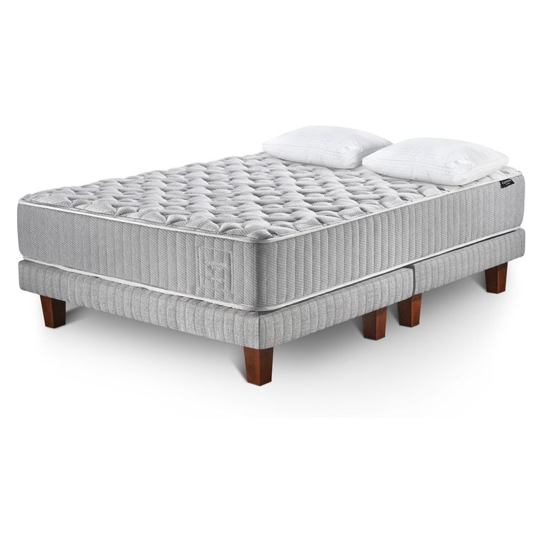 Cama Europea Hybrid Wool Super King + Almohadas